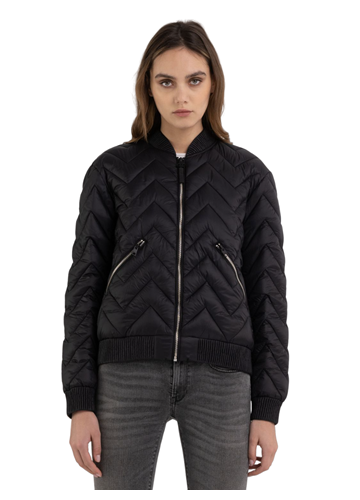 Replay SLIM FIT BOMBER JAKNA OD RECIKLIRANOG MATERIJALA - 4