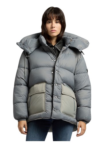 Replay SIVA PODSTAVLJENA JAKNA S VISOKIM OVRATNIKOM - 2