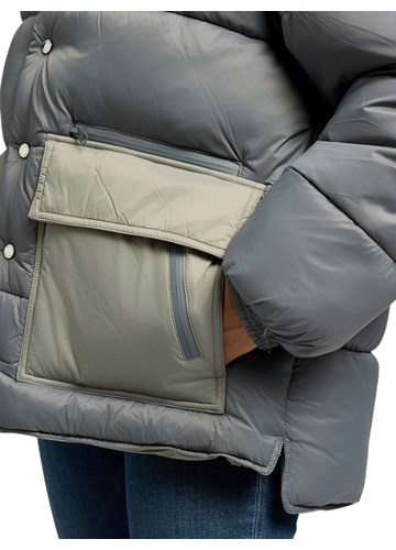 Replay SIVA PODSTAVLJENA JAKNA S VISOKIM OVRATNIKOM - 6