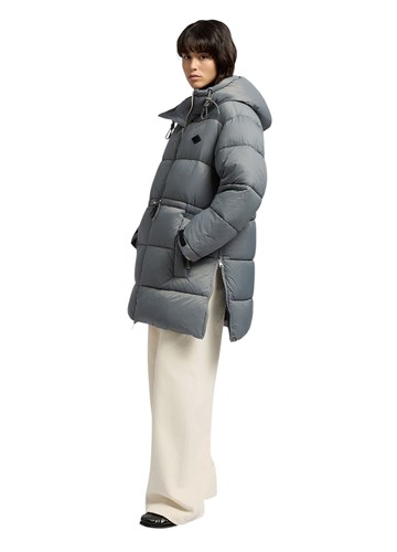 Replay SIVA PODSTAVLJENA PARKA S VISOKIM OVRATNIKOM - 4