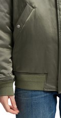 ZELENA CROPPED JAKNA S UMJETNIM KRZNOM  - 7