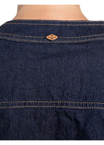 Replay ŽENSKA TAMNA DENIM JAKNA BEZ OVRATNIKA - 6