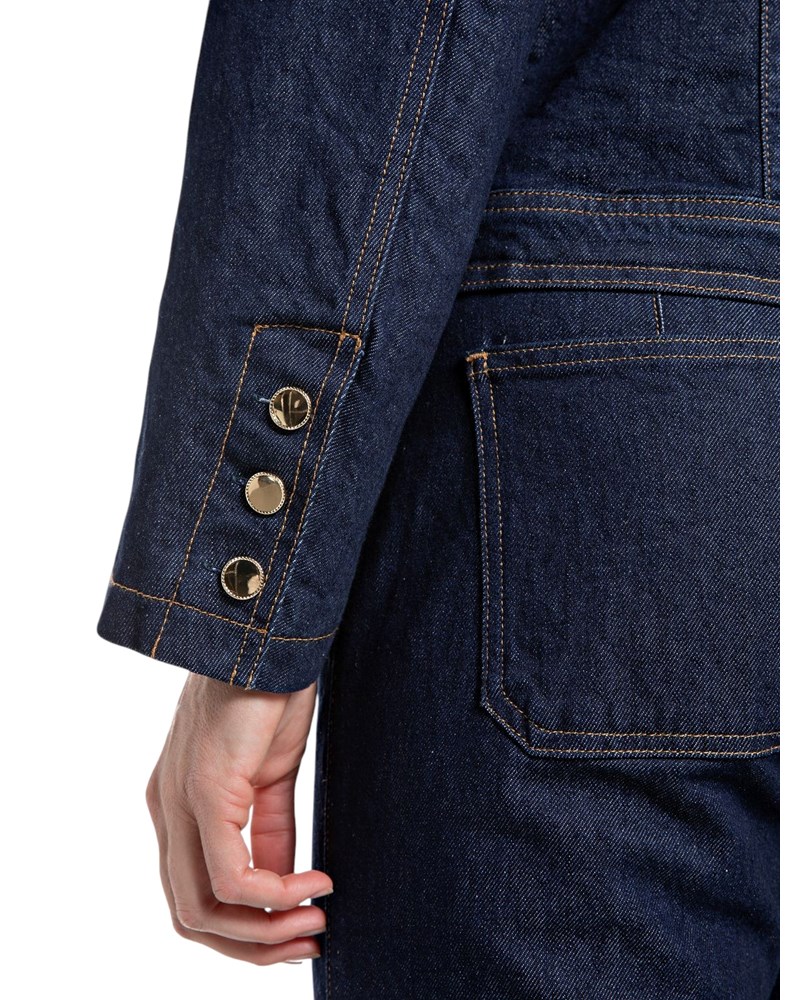 Replay ŽENSKA TAMNA DENIM JAKNA BEZ OVRATNIKA - 7