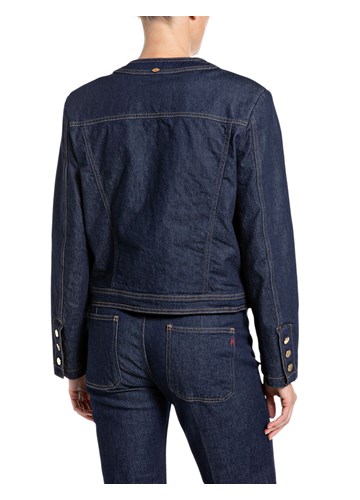 Replay ŽENSKA TAMNA DENIM JAKNA BEZ OVRATNIKA - 2