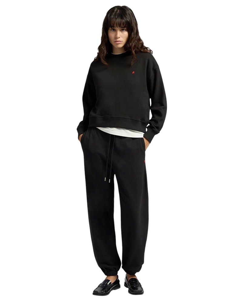 Replay CRNA OVERSIZED JOGGER TRENIRKA S IZVEZENIM R DETALJEM - 1