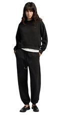 CRNA OVERSIZED JOGGER TRENIRKA S IZVEZENIM R DETALJEM - 1