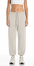 KREM BIJELA OVERSIZED JOGGER TRENIRKA S IZVEZENIM R DETALJEM - 1