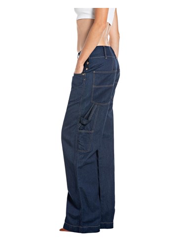 Replay ŽENSKA TAMNA DENIM JAKNA BEZ OVRATNIKA - 3