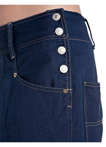 Replay ŽENSKE TAMNOPLAVE WIDE LEG TRAPERICE S UKRASNIM GUMBIMA - 6