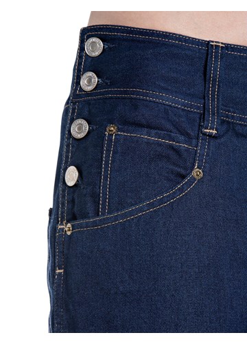 Replay ŽENSKE TAMNOPLAVE WIDE LEG TRAPERICE S UKRASNIM GUMBIMA - 7