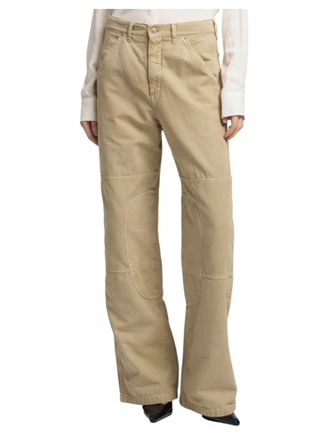 Replay RELAXED FIT PAMUČNE HLAČE U BEŽ BOJI - 2 Replay RELAXED FIT PAMUČNE HLAČE U BEŽ BOJI - 2