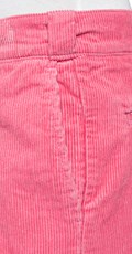 Široke samt hlače u rozoj boji
