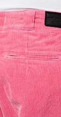 Široke roze hlače od samta