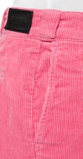 Široke samt hlače u rozoj boji