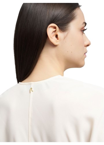 Replay KREM BIJELA MIDI HALJINA OD POLI SATENA - 7