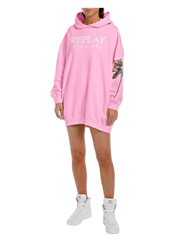 Replay ROZA MINI HALJINA S ROSE LABEL PRINTOM  - 1