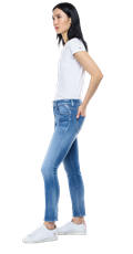 FAABY HYPERFLEX RE-USED WHITE SHADES SLIM FIT JEANS WA429 661 WI5 - 6