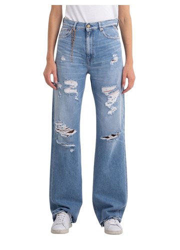 Replay LAELJ ROSE LABEL RELAXED FIT JEANS WA484H 108 383 - 2