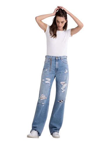 Replay LAELJ ROSE LABEL RELAXED FIT JEANS WA484H 108 383 - 1