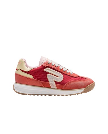 Replay yard w mix crvene tenisice od platna i kože