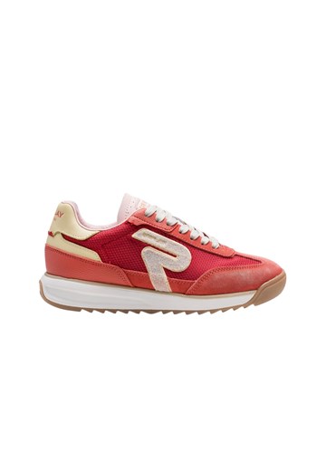 Replay YARD W MIX CRVENE TENISICE OD PLATNA I KOŽE - 1