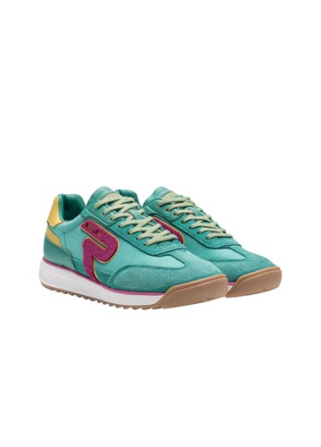 Replay YARD W SUN ZELENE TENISICE OD PLATNA I KOŽE - 2