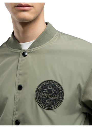 Replay ZELENA KOLEDŽ BOMBER JAKNA REGULARNOG KROJA - 4 Replay ZELENA KOLEDŽ BOMBER JAKNA REGULARNOG KROJA - 4