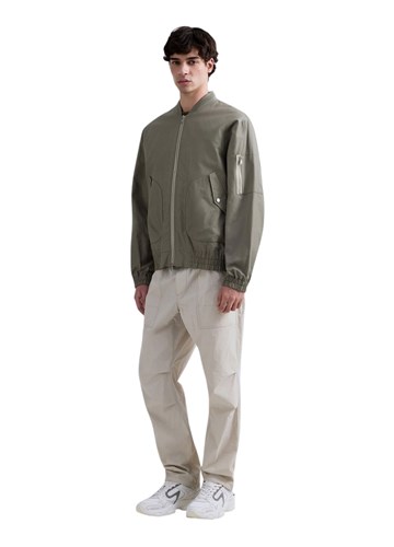 Replay ZELENA BOMBER JAKNA OD KEPERA S IZVEZENIM NATPISOM - 4