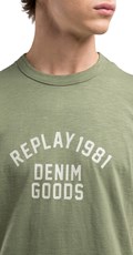 ZELENA DRES MAJICA S NATPISOM REPLAY DENIM GOODS 1981 - 5