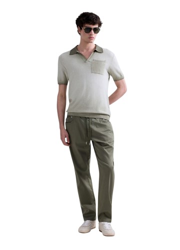 Replay ZELENA PLETENA POLO MAJICA S OMBRE EFEKTOM - 1