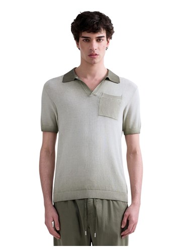 Replay ZELENA PLETENA POLO MAJICA S OMBRE EFEKTOM - 2