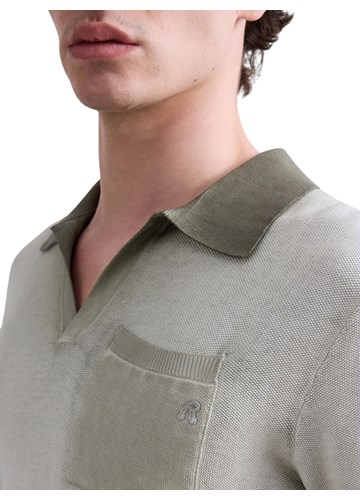 Replay ZELENA PLETENA POLO MAJICA S OMBRE EFEKTOM - 6