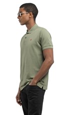 ZELENA POLO MAJICA S KONTRASTNIM MINI LOGOM - 4