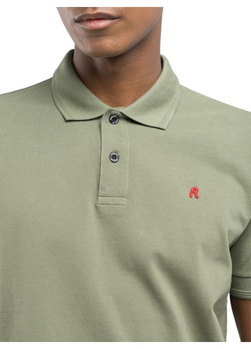 Replay ZELENA POLO MAJICA S KONTRASTNIM MINI LOGOM - 5