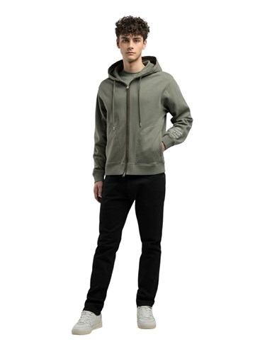 Replay ZELENI HOODIE S ISPISOM SLOVA NA RUKAVU - 1