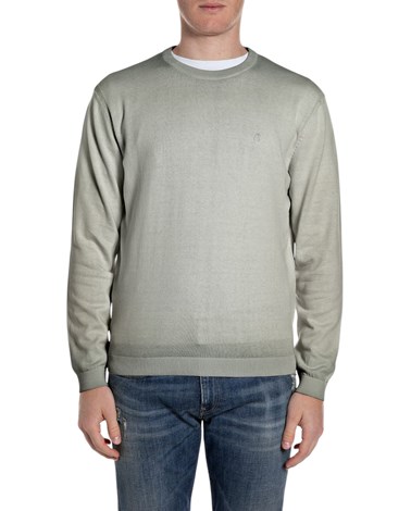 Replay zeleni pulover s ombre efektom