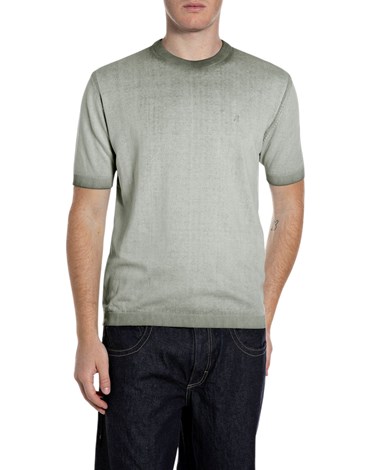 Replay zeleni pulover s ombre efektom