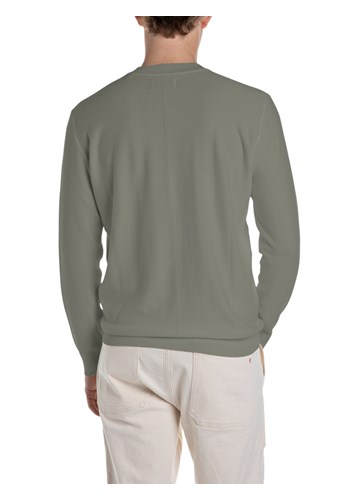 Replay ZELENI REGULAR FIT PULOVER S VEZENIM DETALJIMA - 2