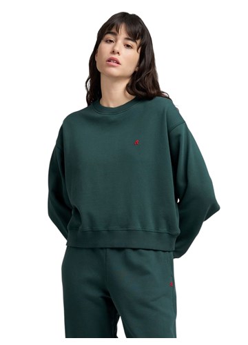 Replay ZELENI SWEATSHIRT OD PAMUKA S IZVEZENIM R - 2