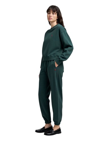 Replay ZELENI SWEATSHIRT OD PAMUKA S IZVEZENIM R - 4