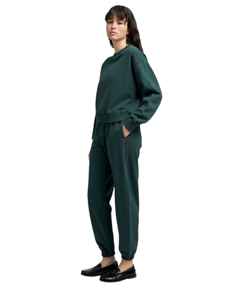 Replay ZELENI SWEATSHIRT OD PAMUKA S IZVEZENIM R - 4