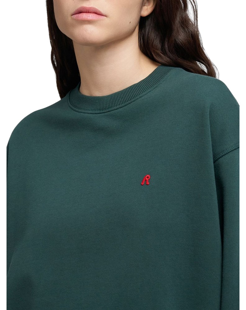 Replay ZELENI SWEATSHIRT OD PAMUKA S IZVEZENIM R - 5