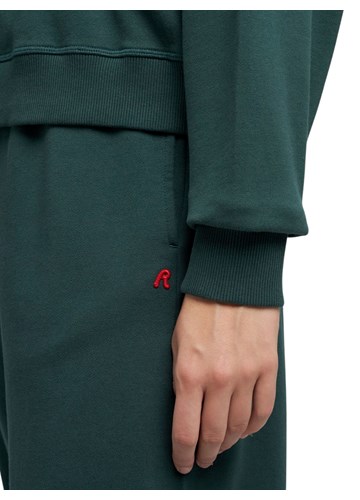 Replay ZELENI SWEATSHIRT OD PAMUKA S IZVEZENIM R - 6