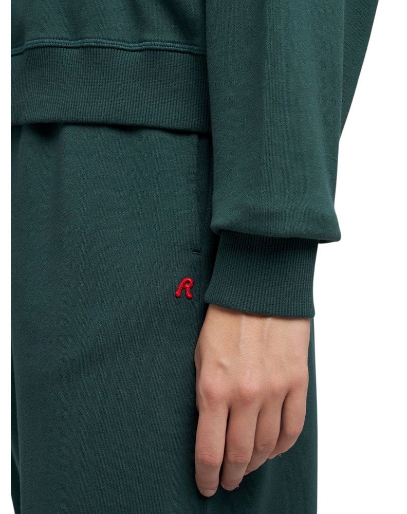 Replay ZELENI SWEATSHIRT OD PAMUKA S IZVEZENIM R - 6