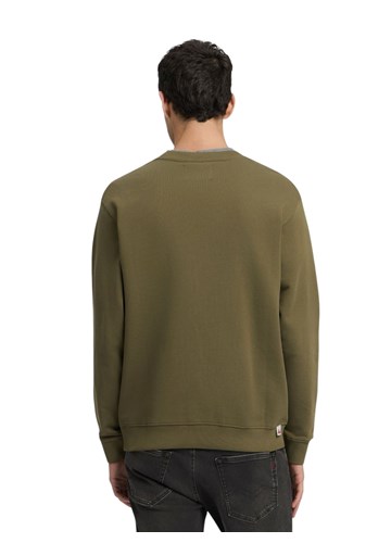 Replay TAMNOZELENI SWEATSHIRT S MALIM REPLAY NATPISOM - 3