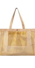 ZLATNA MREŽASTA SHOPPER TORBA S LOGOM - 3