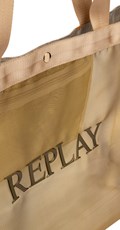 ZLATNA MREŽASTA SHOPPER TORBA S LOGOM - 5
