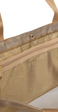 ZLATNA MREŽASTA SHOPPER TORBA S LOGOM - 6