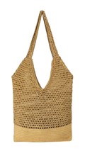 ZLATNA SHOPPER TORBA OD MREŽASTOG PAMUKA I METALNIH DETALJA - 3