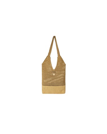 FW3713 A2008A Replay zlatna shopper torba od mrežastog pamuka i metalnih detalja Replay zlatna shopper torba od mrežastog pamuka i metalnih detalja